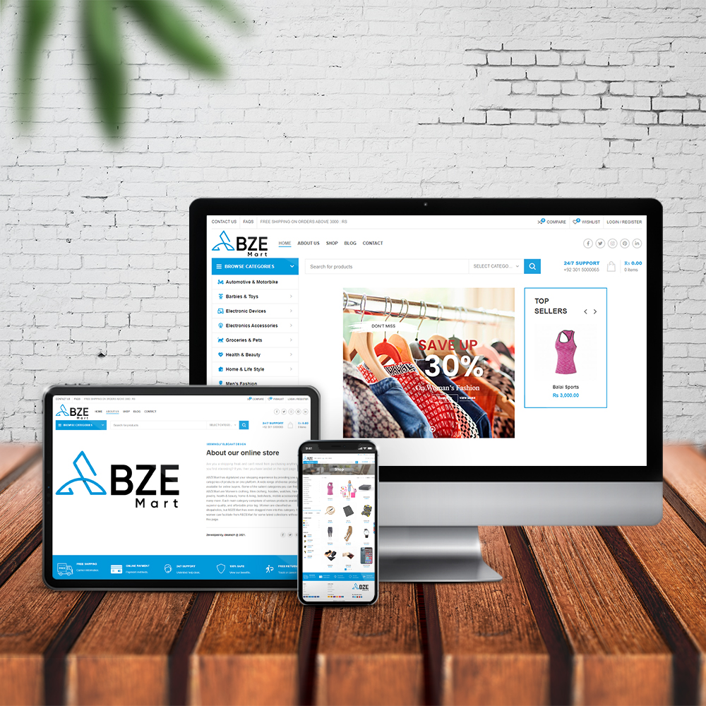 Mockup abzemart.com