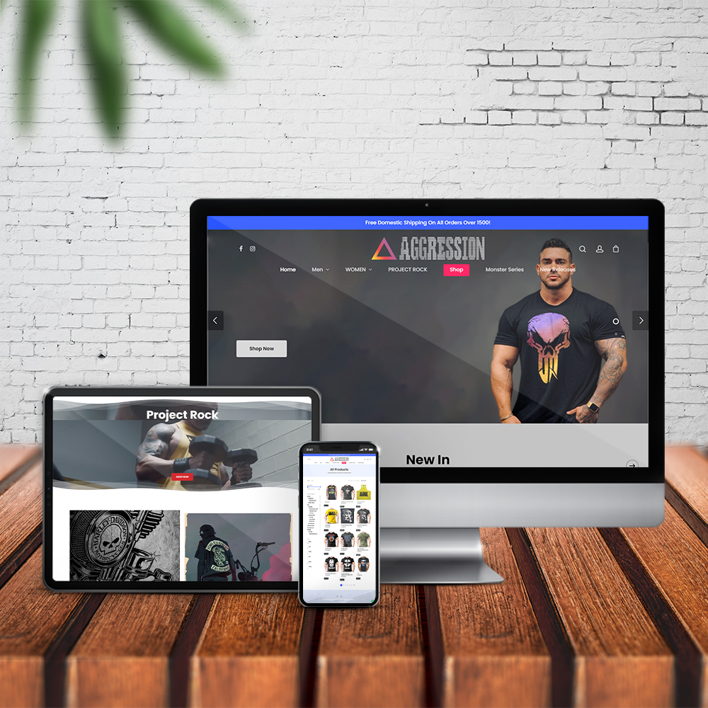Mockup aggressionstore.com