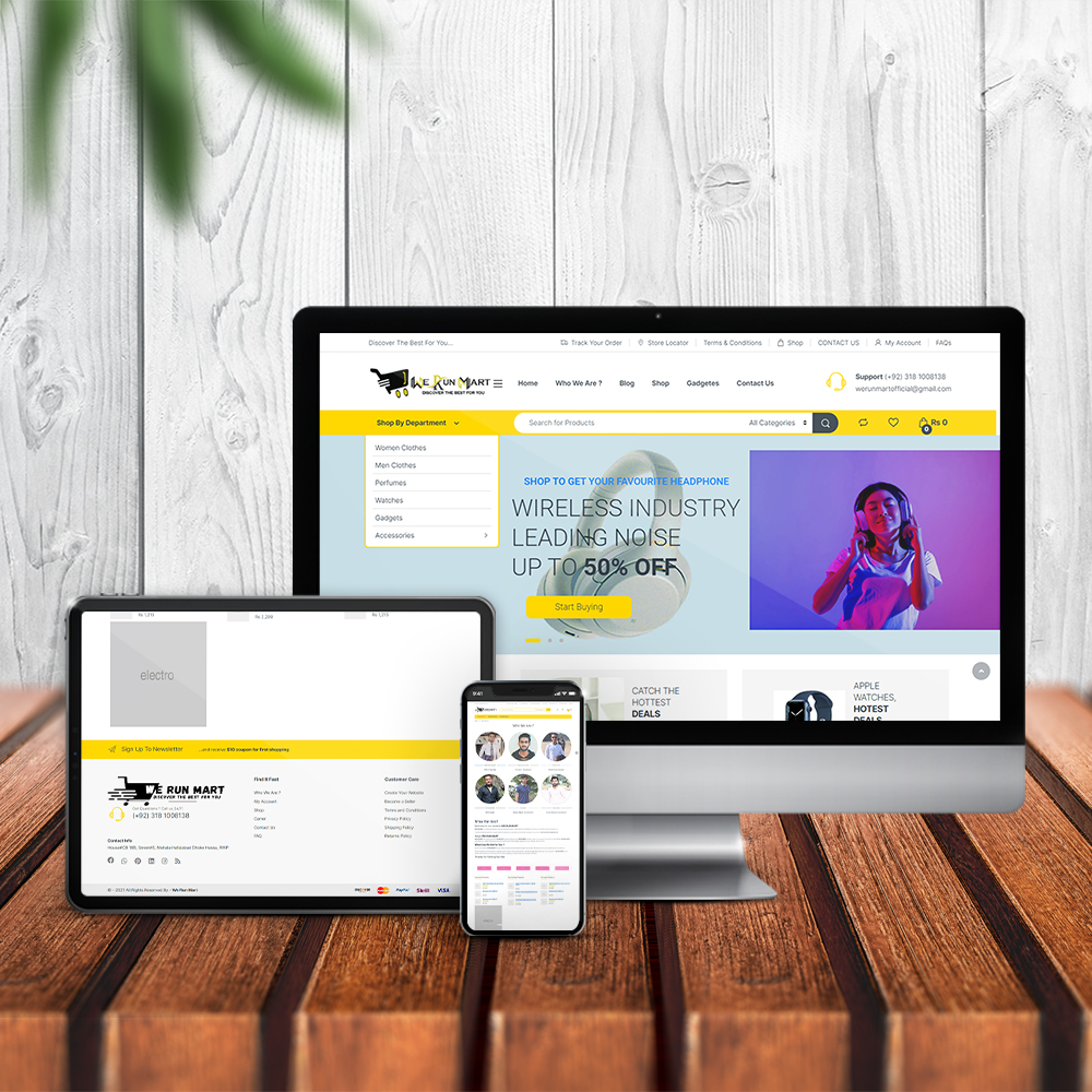Mockup werunmart.com
